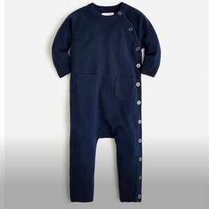 NWT J Crew Baby‎ 100% Cashmere Onesie One Piece Warm Winter Holiday Christmas